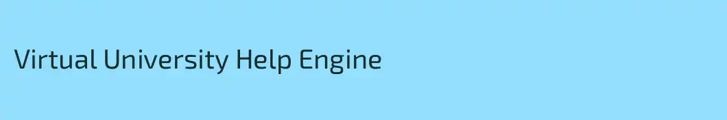 Virtual University Help Engine